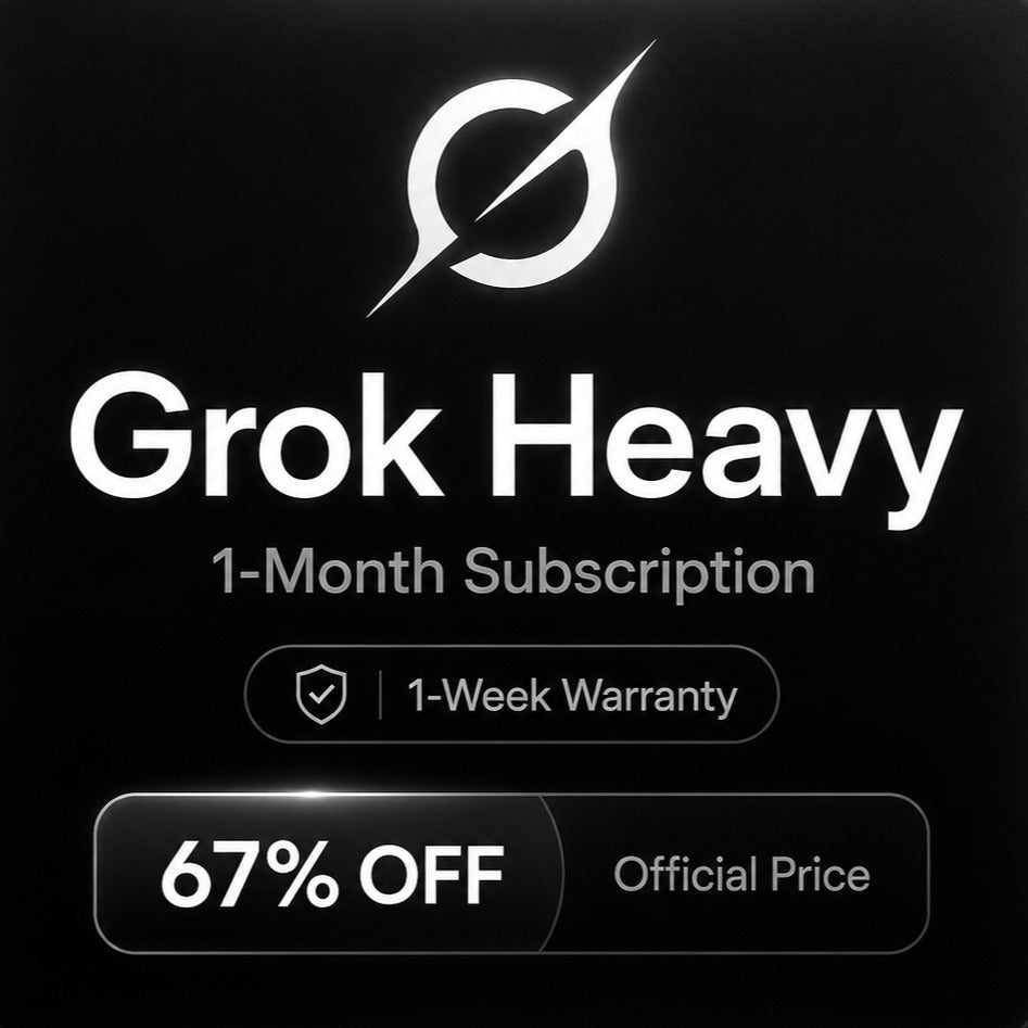 [Account] Grok Heavy 1-Month Account <1-week warranty> Save 67%